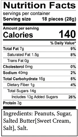 Butter Roasted Gourmet Peanuts - 6.5oz - Image 3