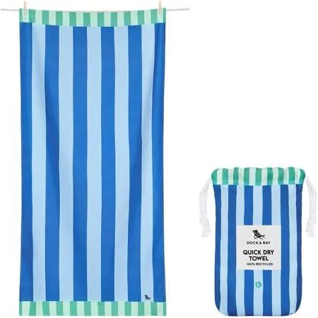 Cabana Beach Quick Dry Towel - Blue Sky