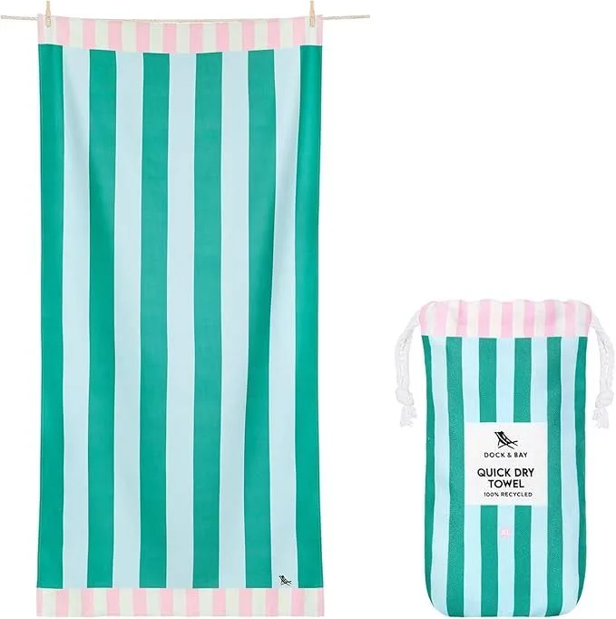 Cabana Beach Quick Dry Towel - Pastel Pier