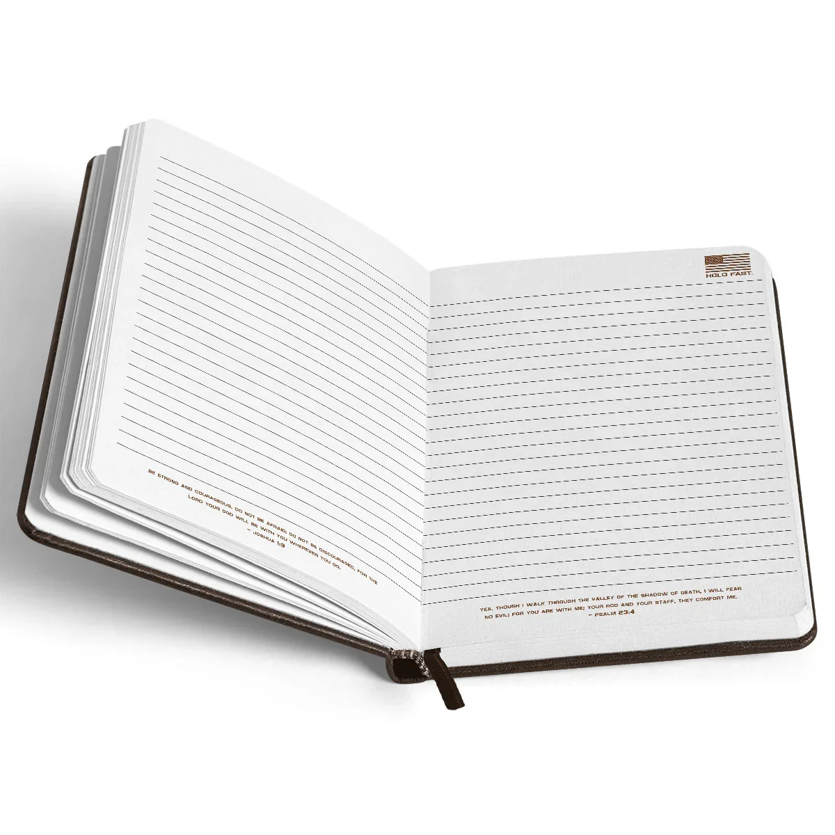 Hold Fast Men's Leather Journal - Flag Brown - Image 3