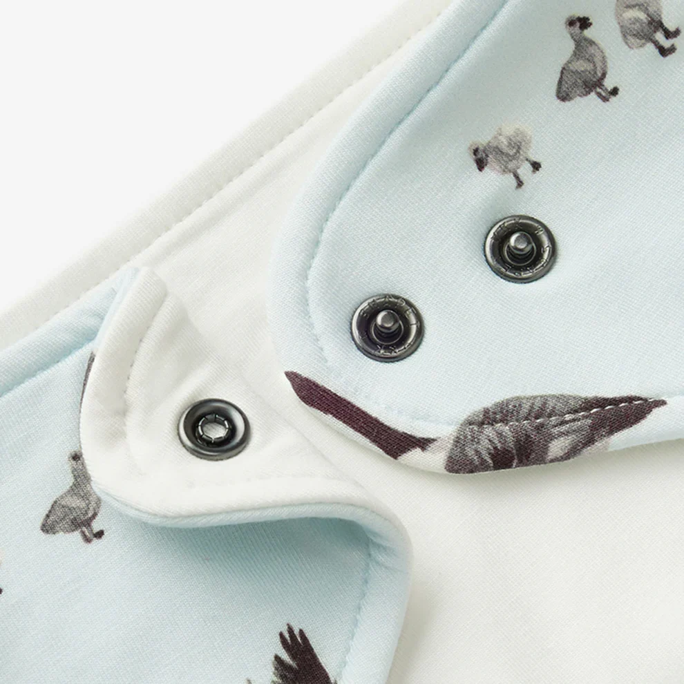 Milkbarn Luxe Stretch Kerchief Bib Goose - Image 2