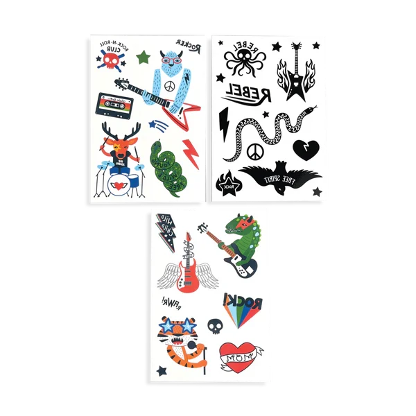 Mini Tattoo Palooza Temporary Tattoos - I Wanna Rock! - Image 2