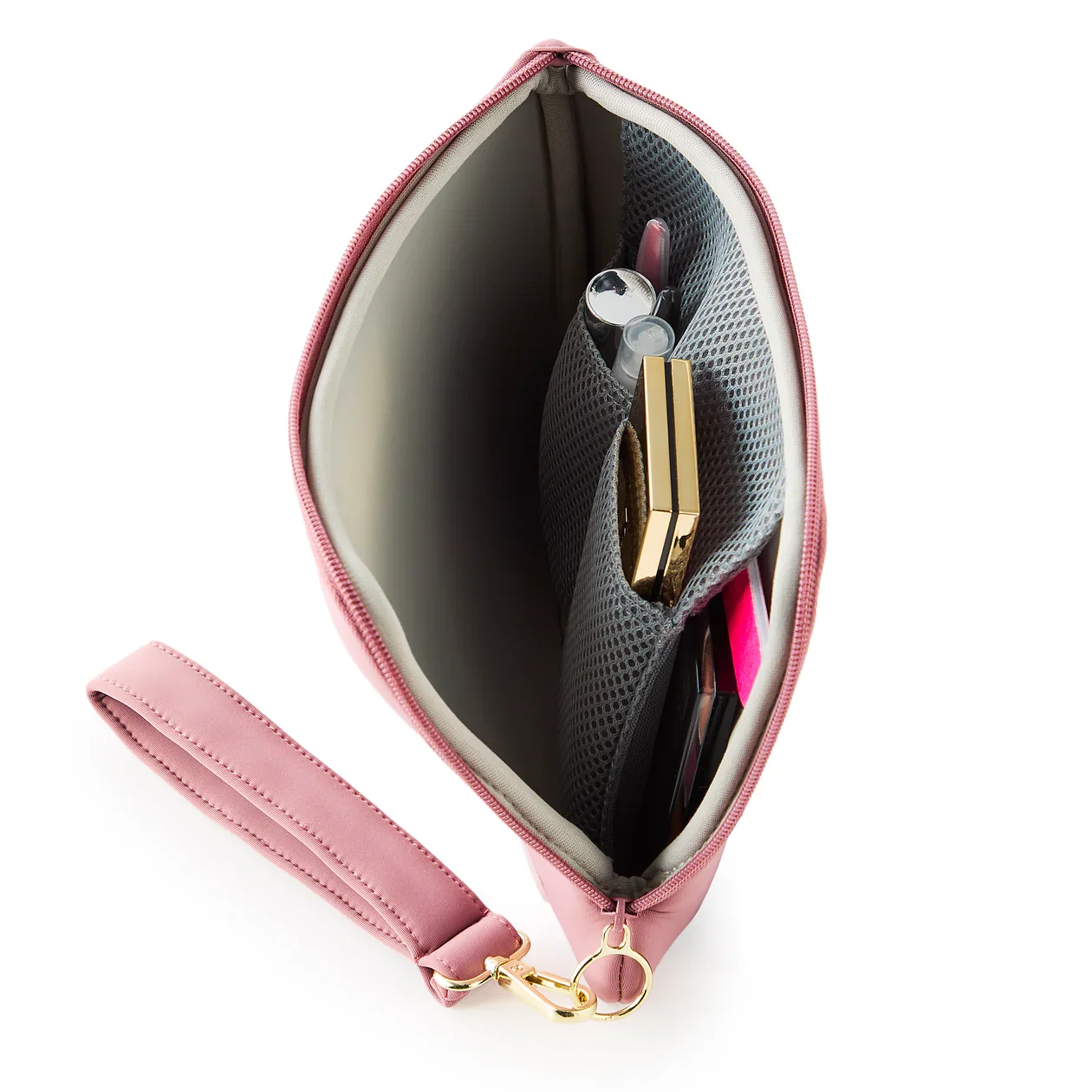 Neoprene Wristlet Mauve with Stone Interior - Image 3