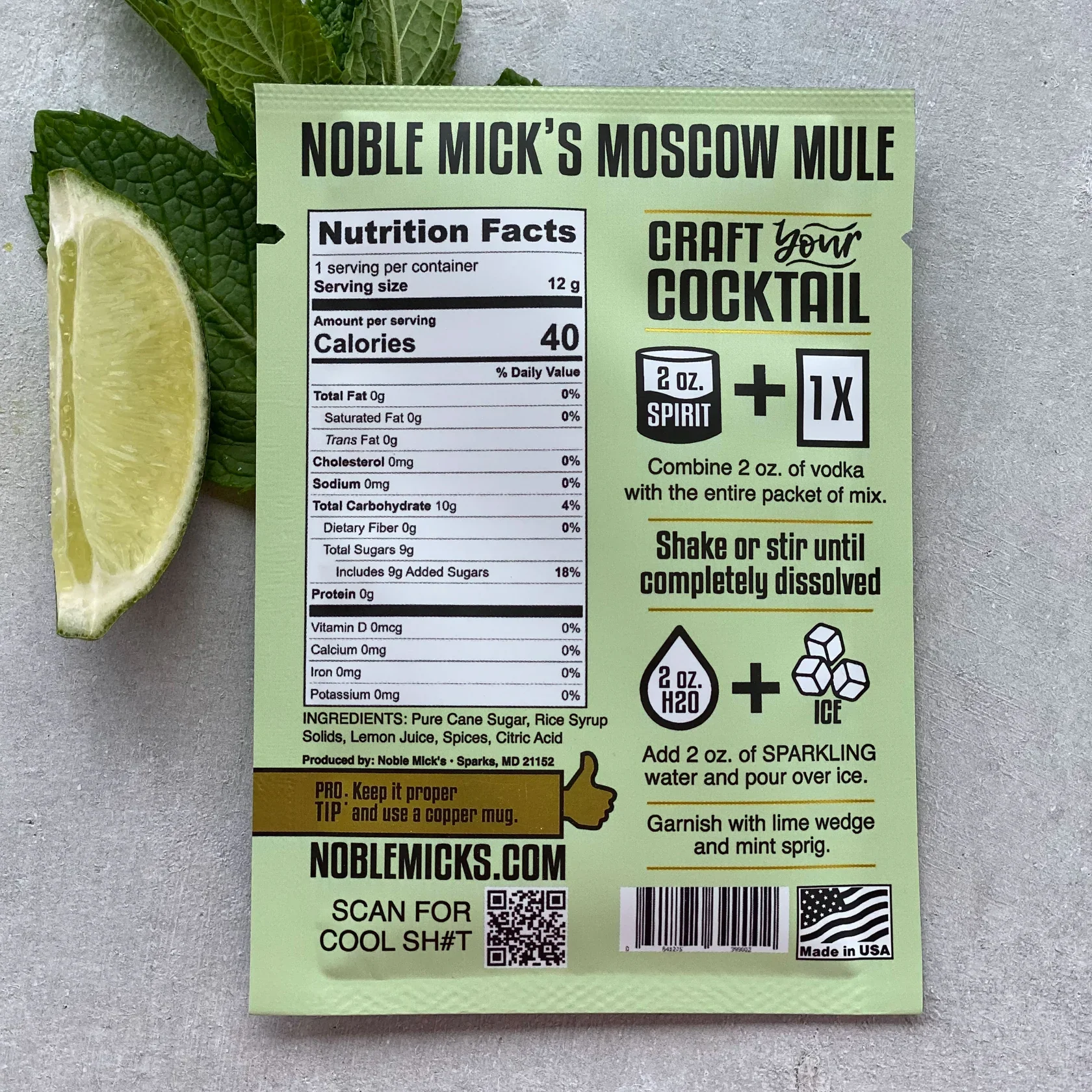Noble Mick’s Moscow Mule Single Serve - Image 3