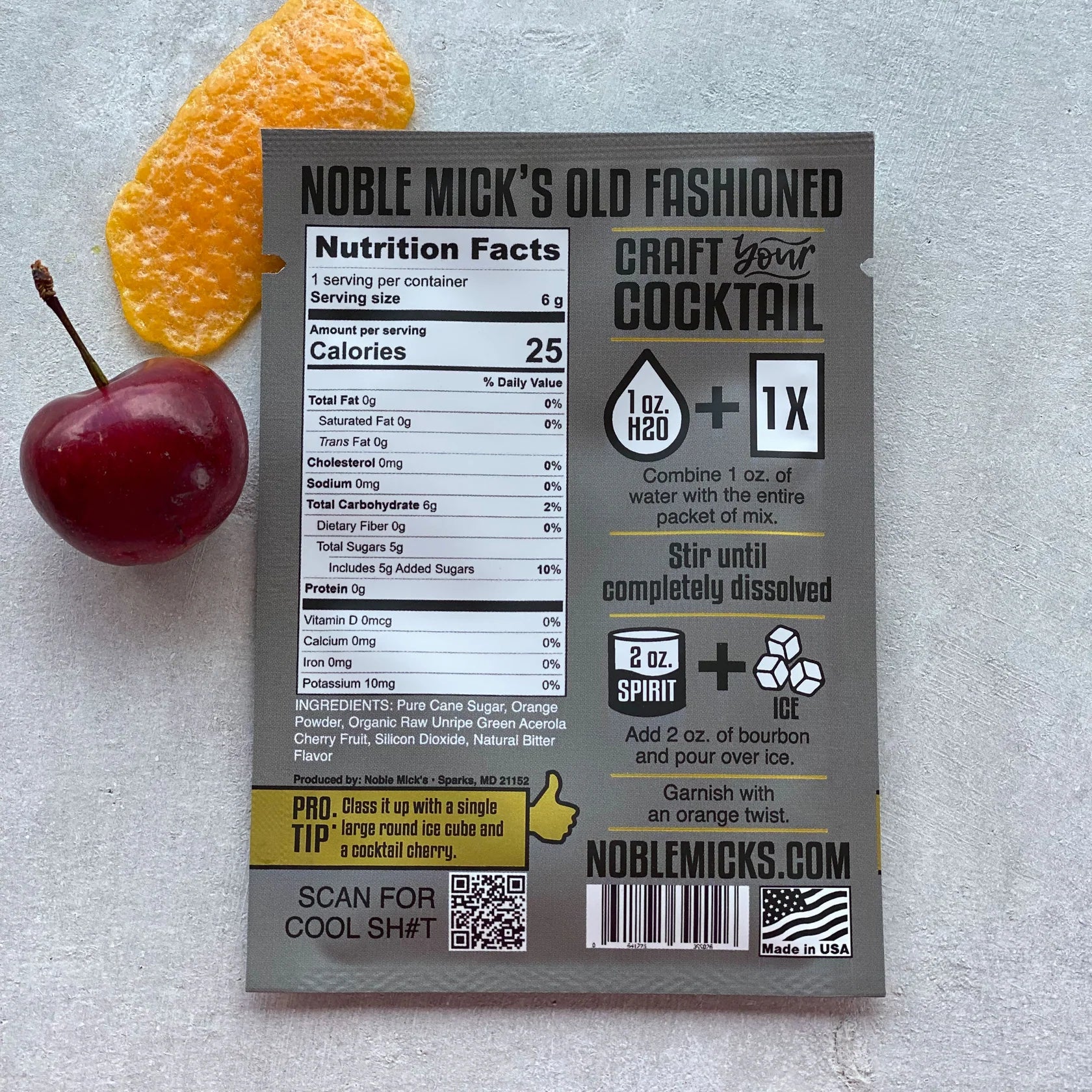 Noble Mick’s Old Fashioned Single Serve - Image 3