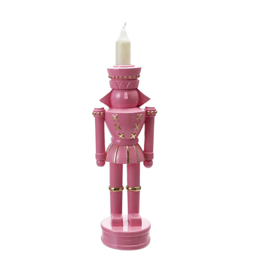Nutcracker Shaped Taper Candle Holder, 3 Styles - Image 2