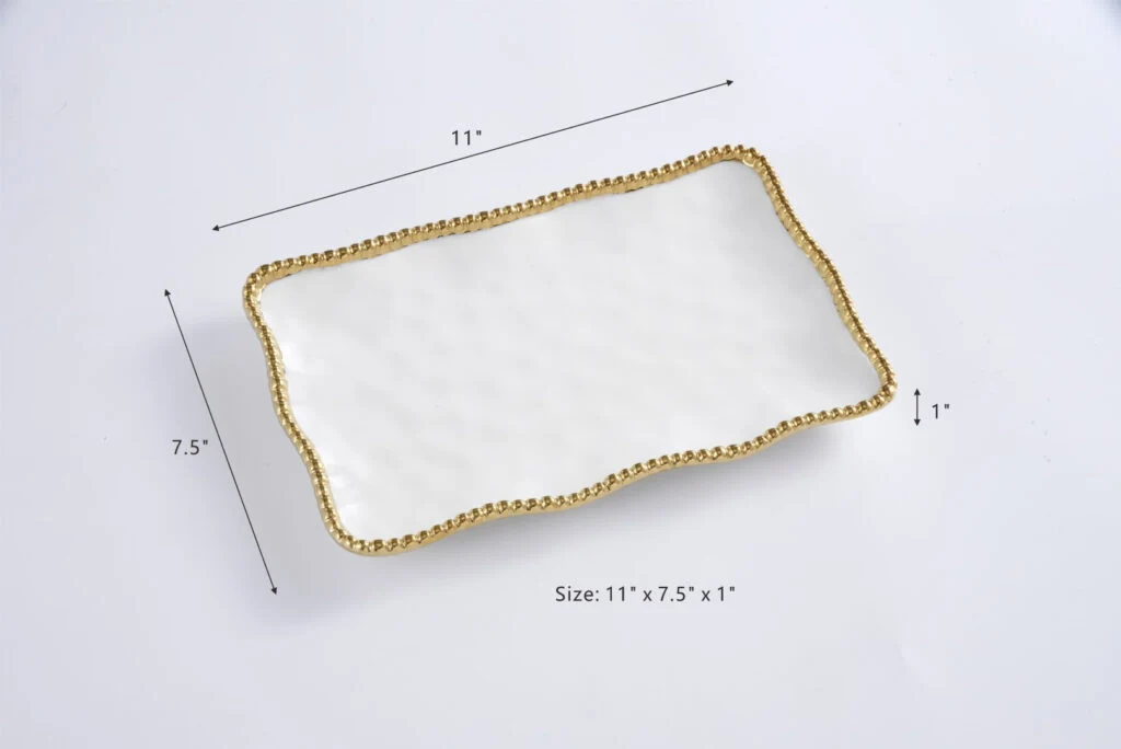 Pampa Bay Small Platter Beaded - Image 2