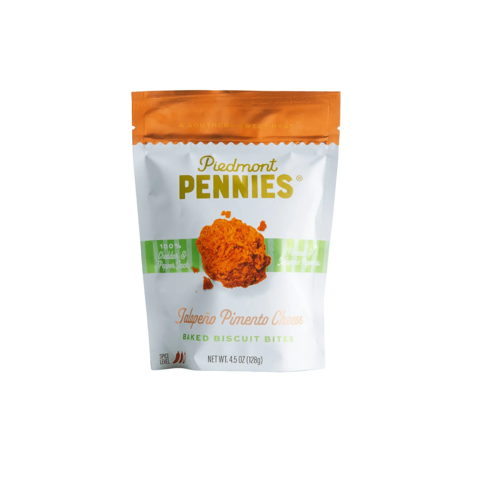 Piedmont Pennies Cheesy Biscuit Bites - Jalapeño Pimento Cheese, Medium Bag