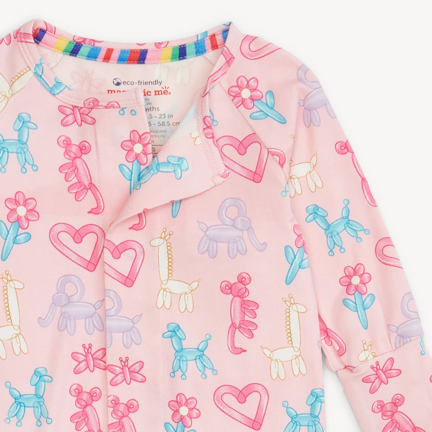 BF Pink Party Animals Glow in the Dark Magnetic Coverall - Image 3
