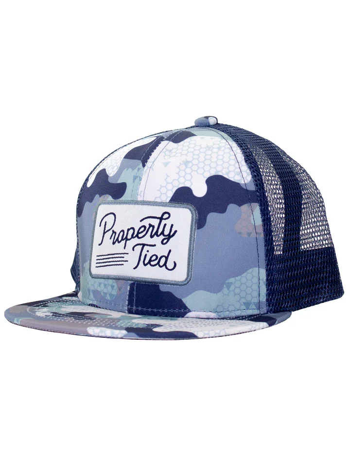 PT Youth Sportsman Trucker Hat Delta Backwater Camo