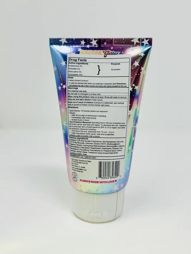 Sea Star Sparkle COSMIC STARDUST Spf 50 Glitter Sunscreen - Image 4