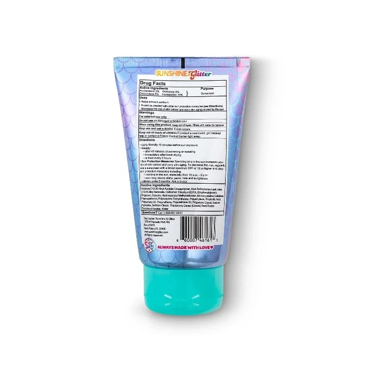 Sea Star Sparkle MERMAID Spf 50 Glitter Sunscreen - Image 3