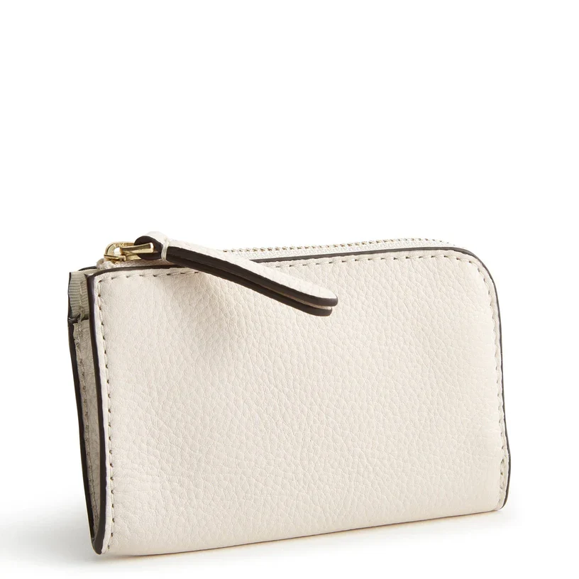 Vera Bradley Zip Card Pouch, Cottage Cream